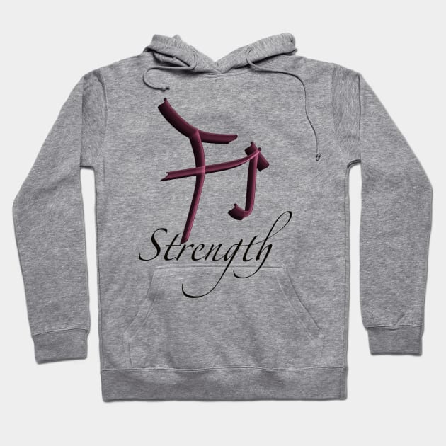 Strength Hoodie by Rickido